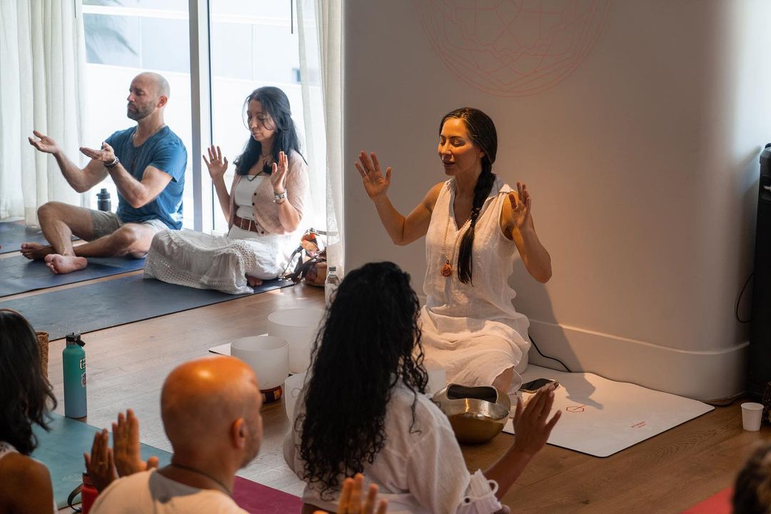 cacao ceremony at a Modern ŌM event in Miami — Cacao Ceremony & Twin Hearts Meditation